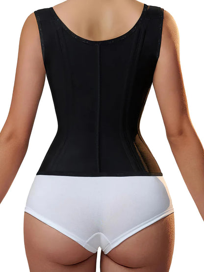 Compressed waist trainer with leg support